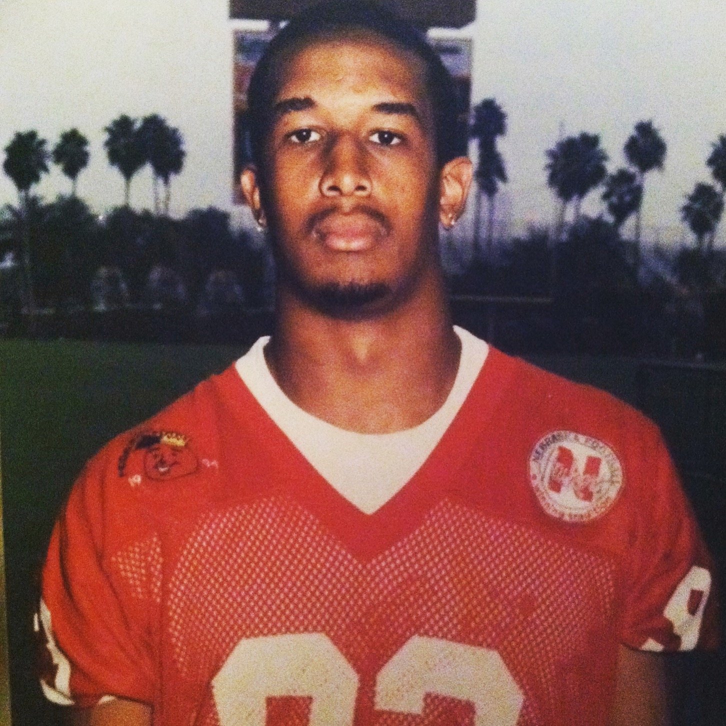 Larry Arnold in his Nebraska football uniform